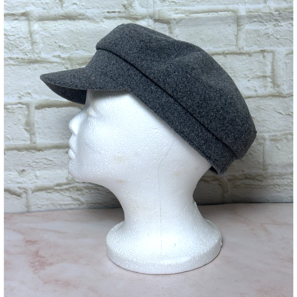 Women's Hat Gray News Boy Fiddler Sailor‎ Gray Cap - Picture 14 of 14